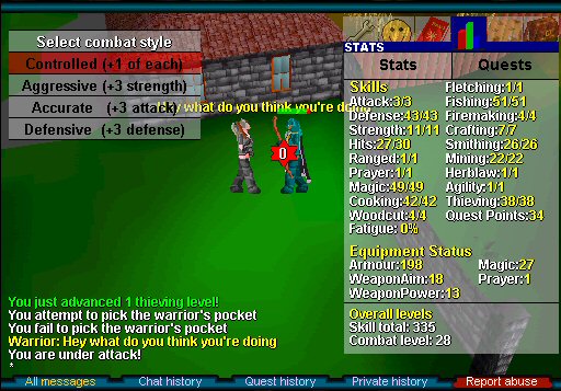 Pickpocketing Warriors