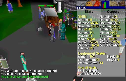 71 Thieving Boosted